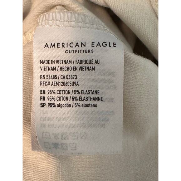 American Eagle Striped Crop Top L | Retro 90s Style Cotton Cami Tank - Picture 4 of 6